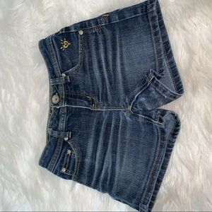 Justice denim shorts